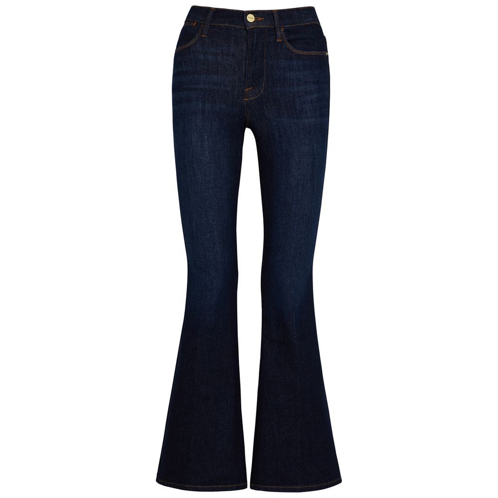 Le Pixie High Flare Jeans - Dark Blue - W29