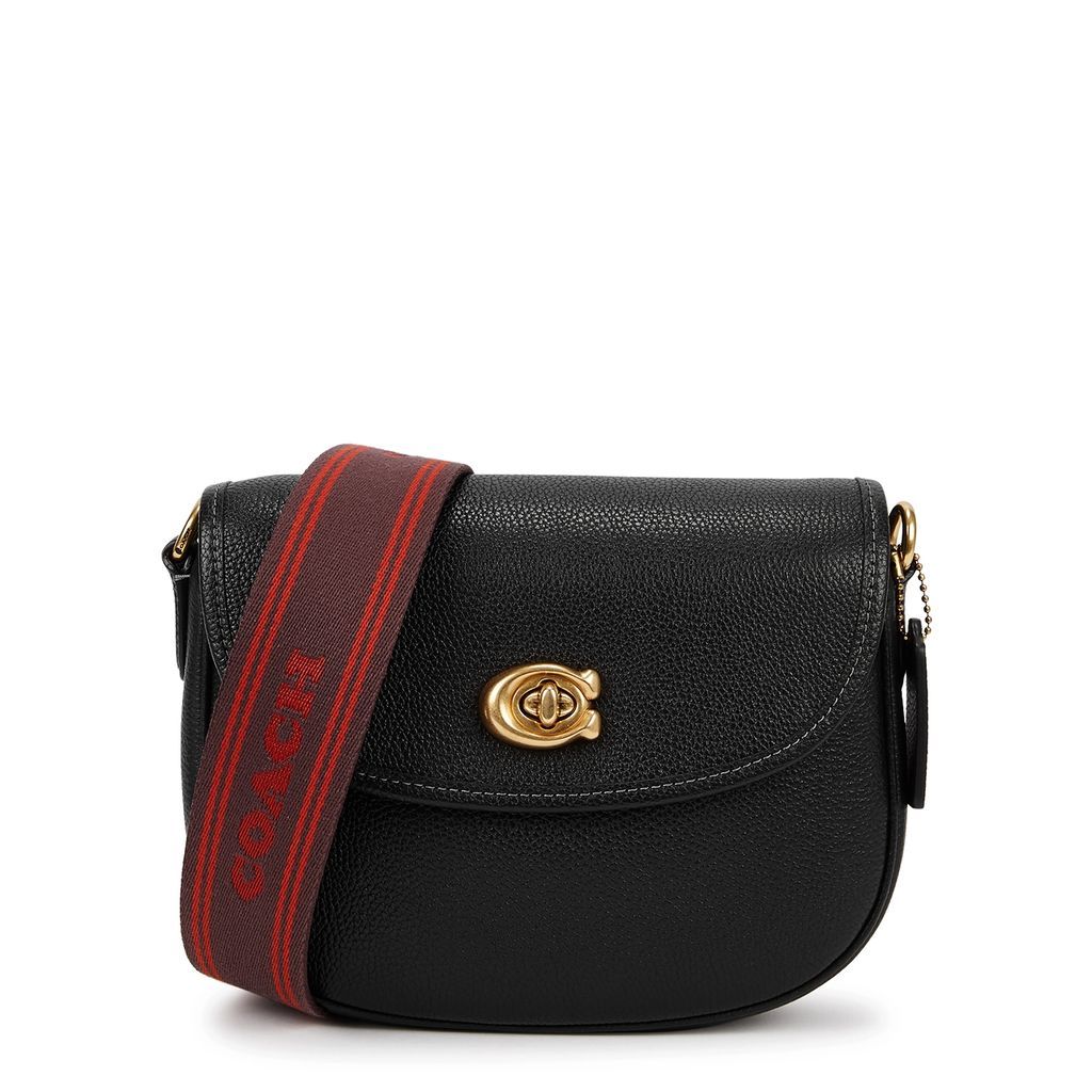 Willow Black Leather Cross-body Bag