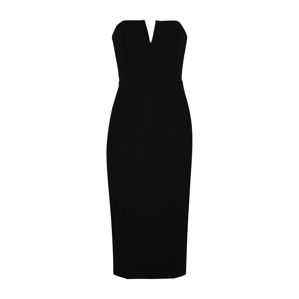 Nabi Strapless Midi Dress - Black - 10