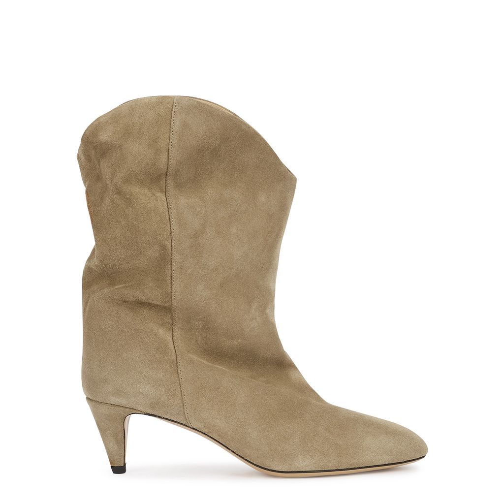Dernee 65 Taupe Suede Ankle Boots - 3