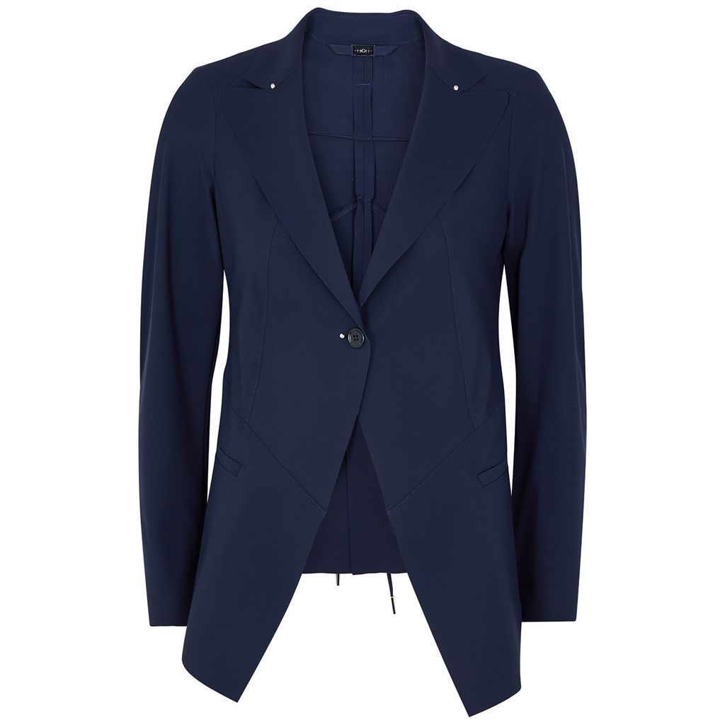 Intellect Stretch-jersey Blazer - Indigo - 14