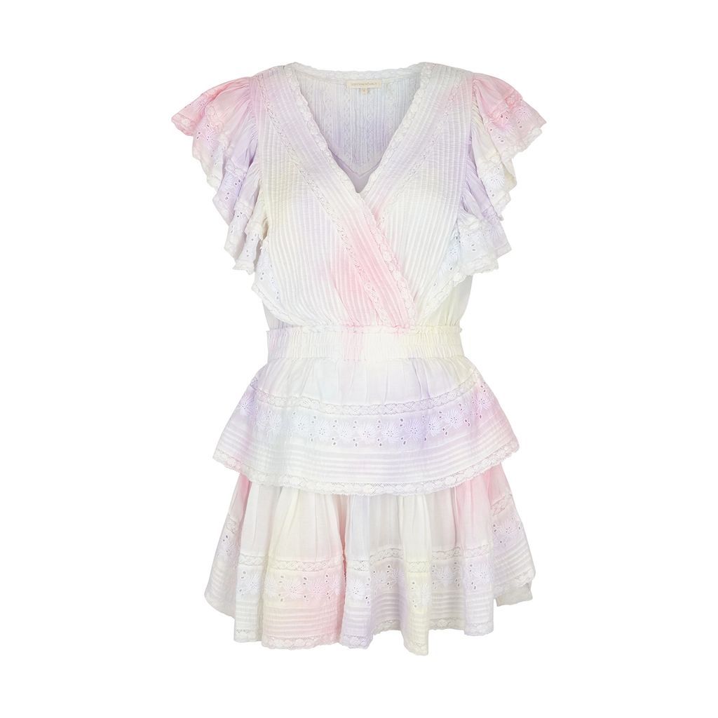 Gwen Tie-dyed Cotton Mini Dress - Multicoloured - M