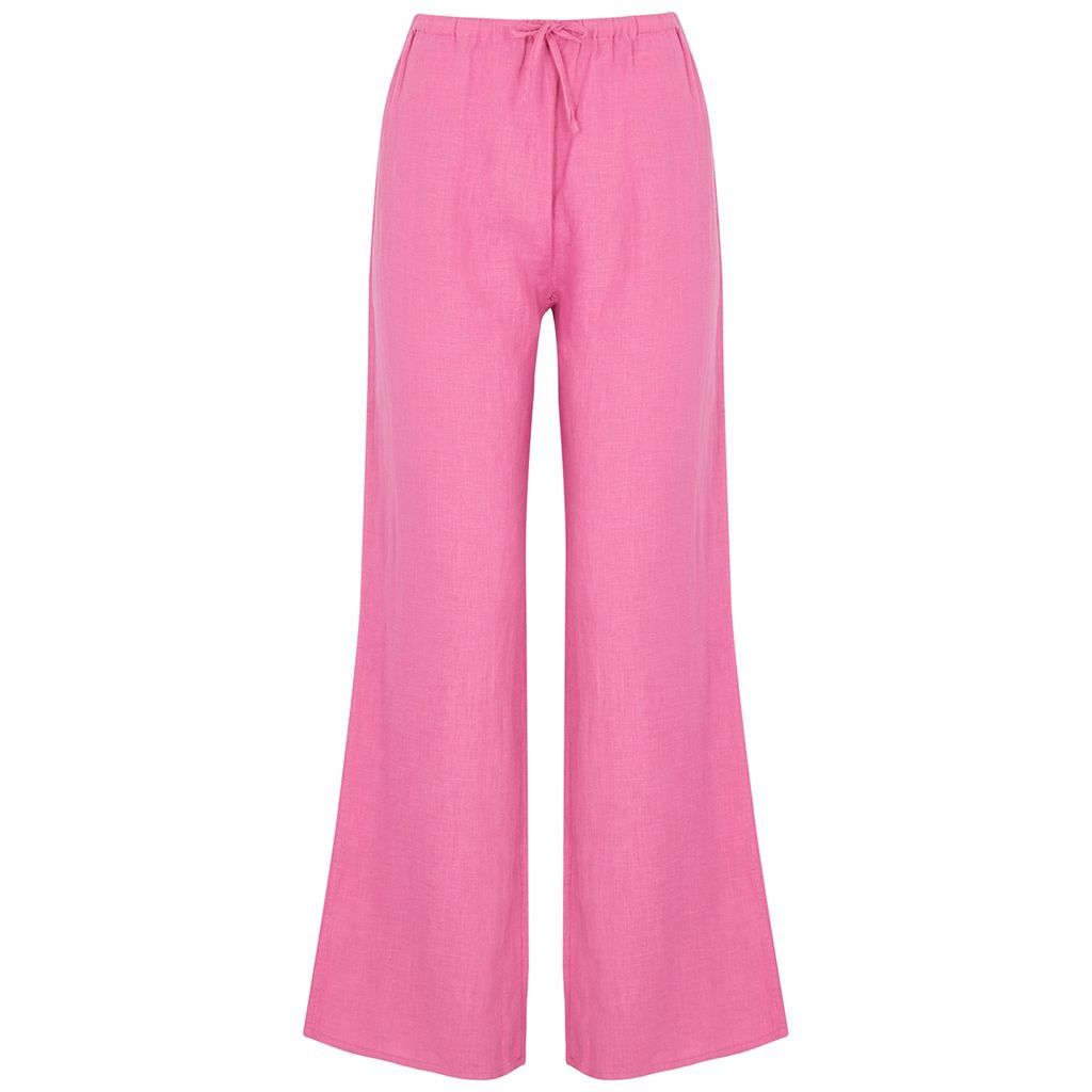 Linen Trousers - Pink - L