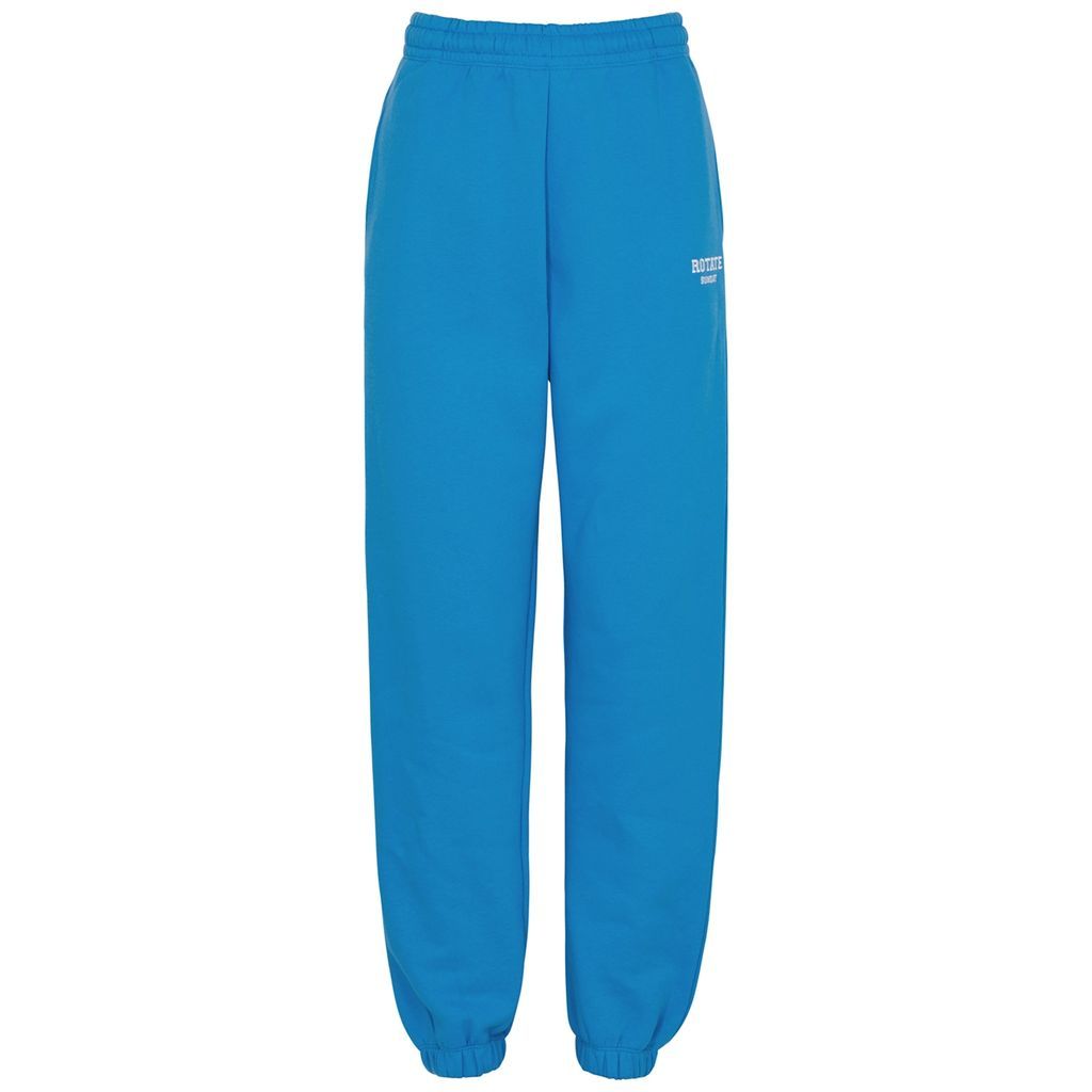 Classic Logo-embroidered Cotton Sweatpants - Blue - XS