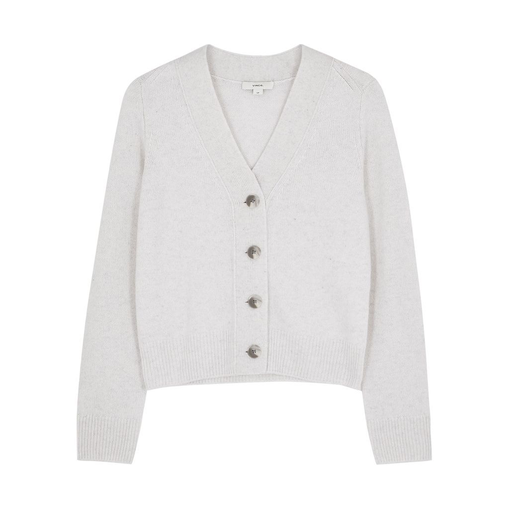 Off-white Cashmere Cardigan - M