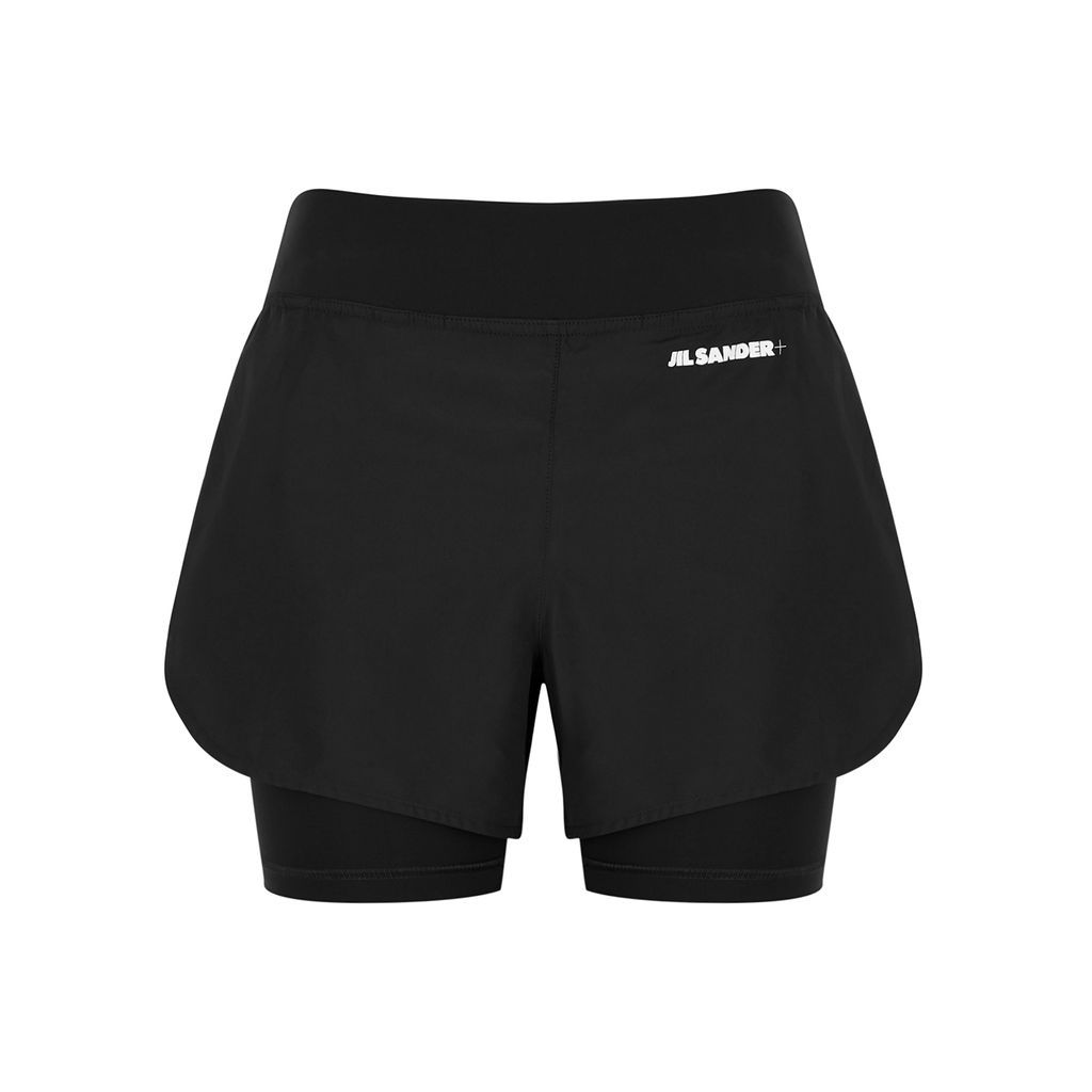 Black Logo Shell Shorts - S