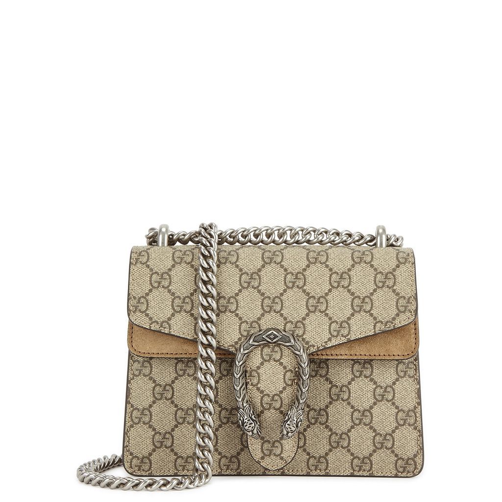 Dionysus GG Supreme Mini Shoulder Bag - Beige