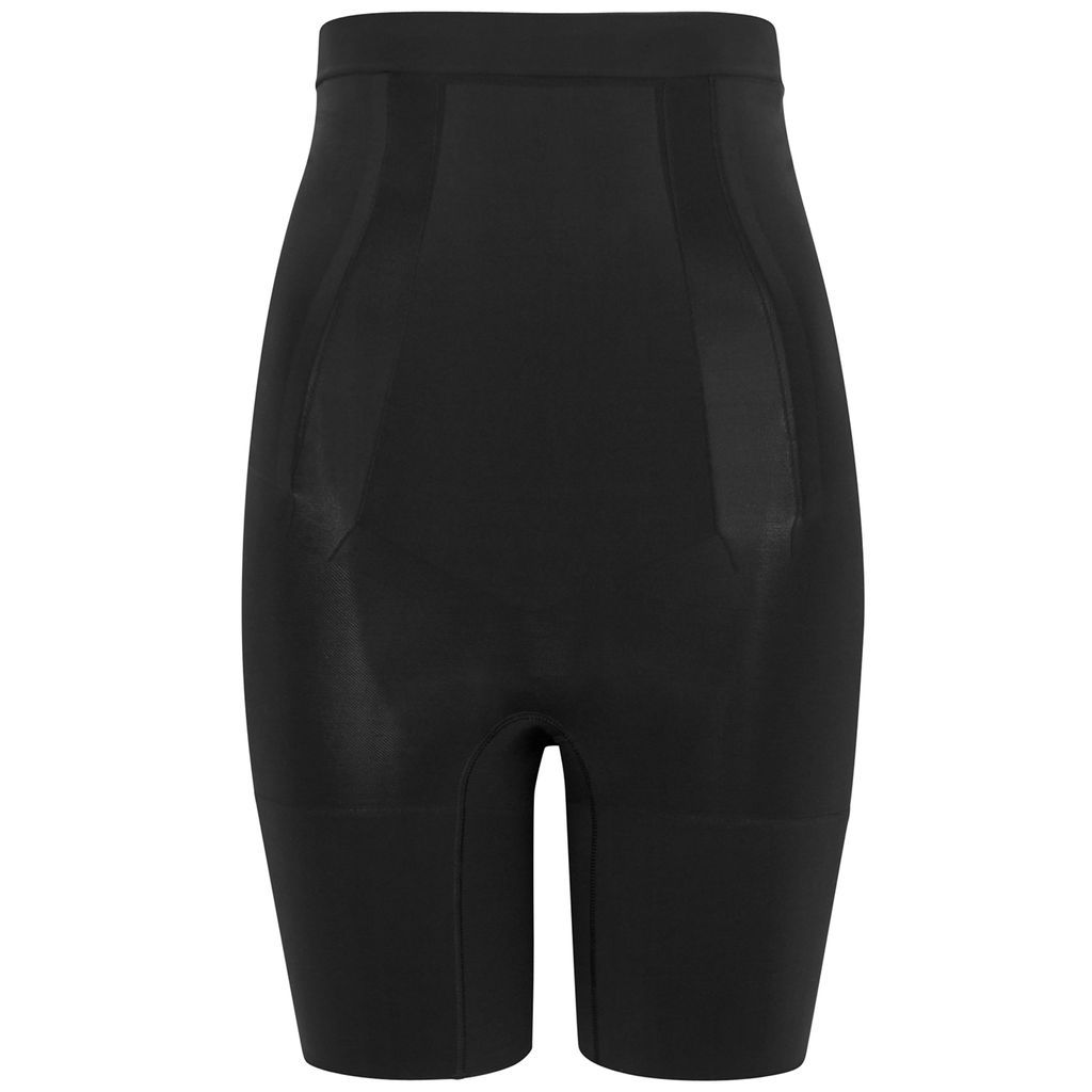 OnCore High-Waisted Mid-Thigh Shorts - Black - XS