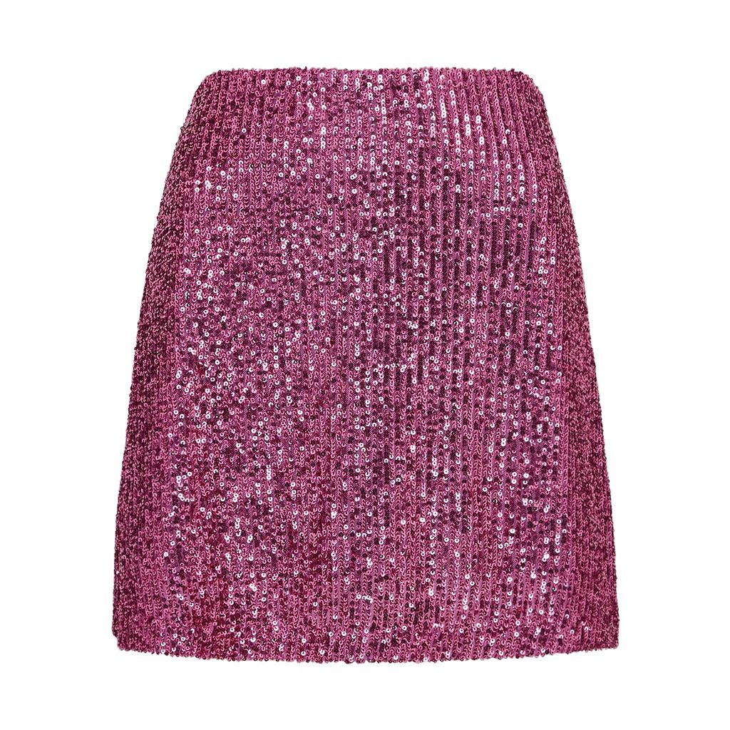 Borthwich Sequin Mini Skirt - Pink - L