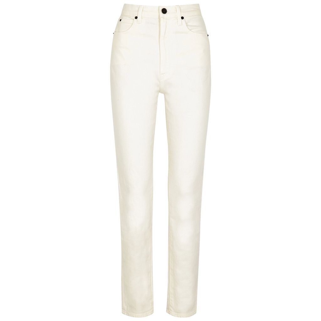 Beatnik White Slim-leg Jeans - W30