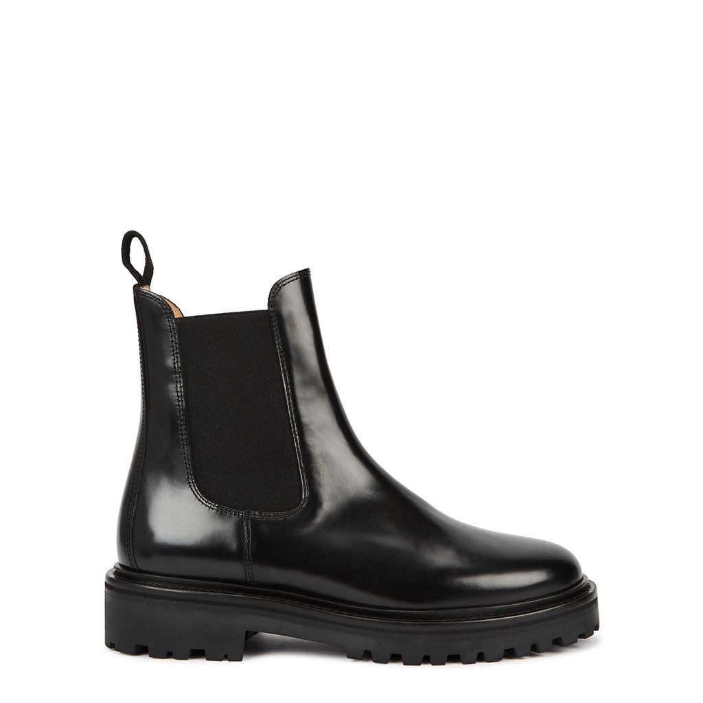 Castay Black Leather Chelsea Boots - 5