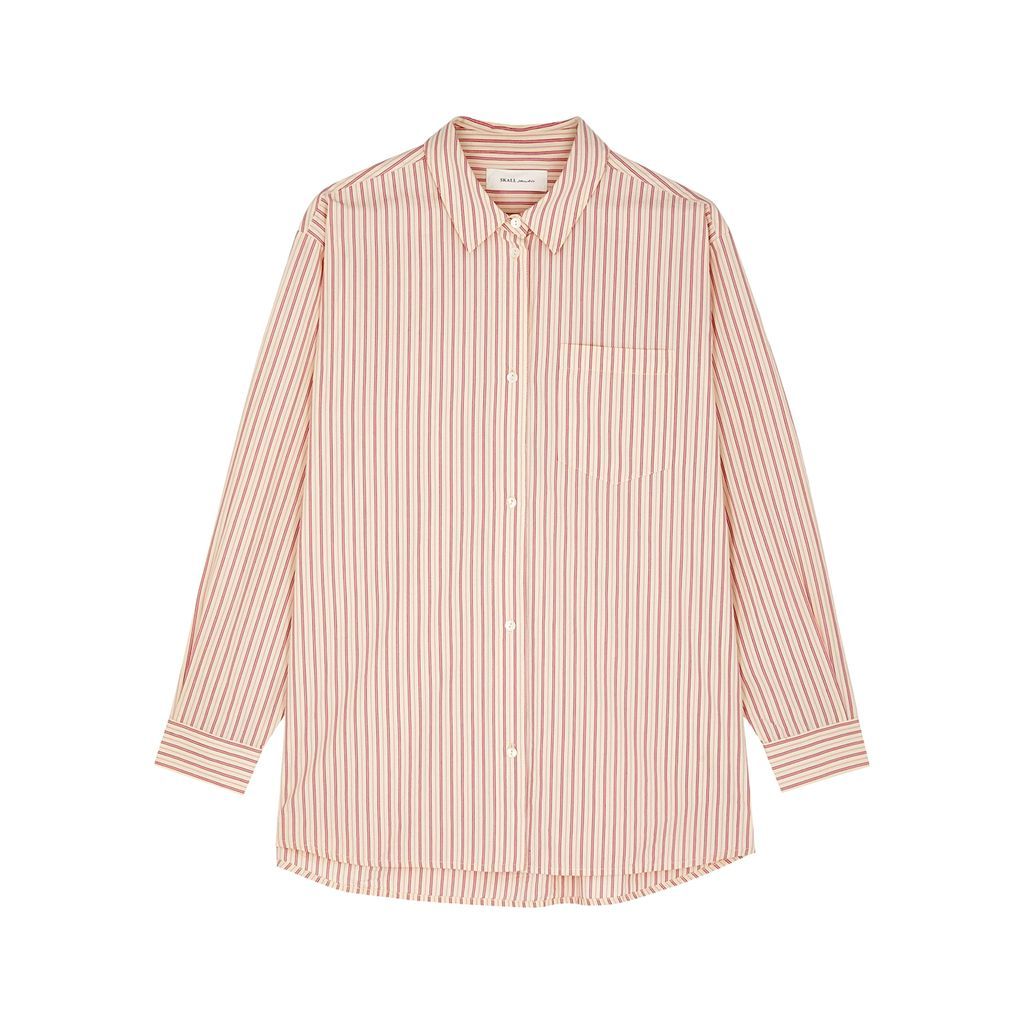 Edgar Striped Cotton Shirt - Cream - 14