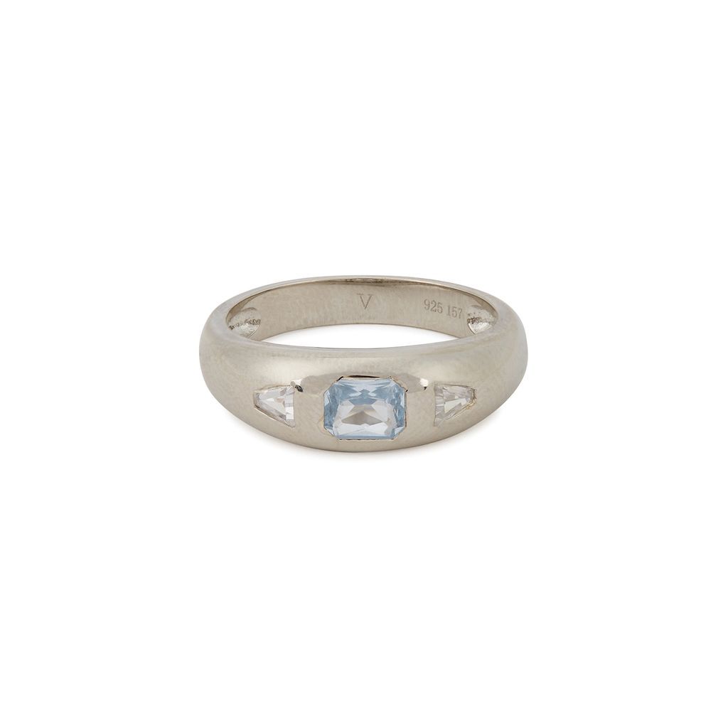 Diana Embellished Sterling Silver Ring
