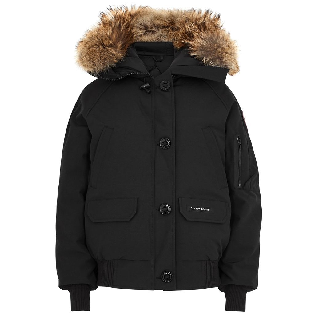 Chilliwack Fur-trimmed Arctic-Tech Jacket, Black, Bomber - Xxs