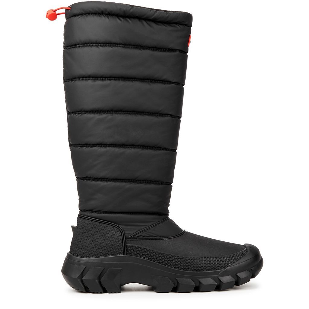 Intrepid Quilted Nylon Knee-high Snow Boots - Black - 5