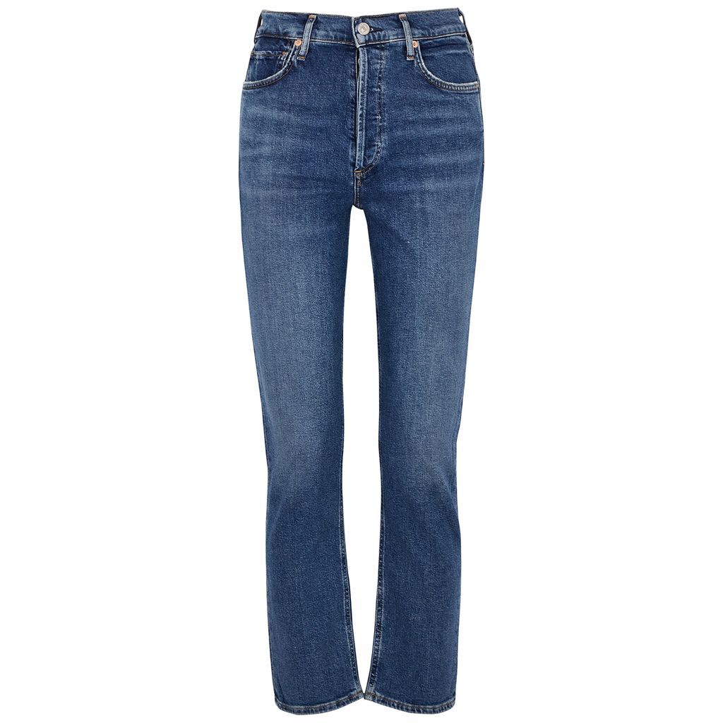 Charlotte Dark Blue Straight-leg Jeans - W26
