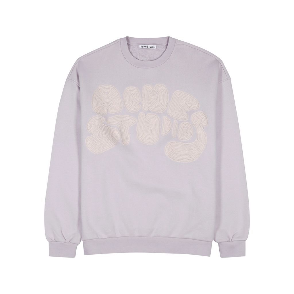 Fyre Logo-appliquéd Cotton Sweatshirt - Lilac - XL