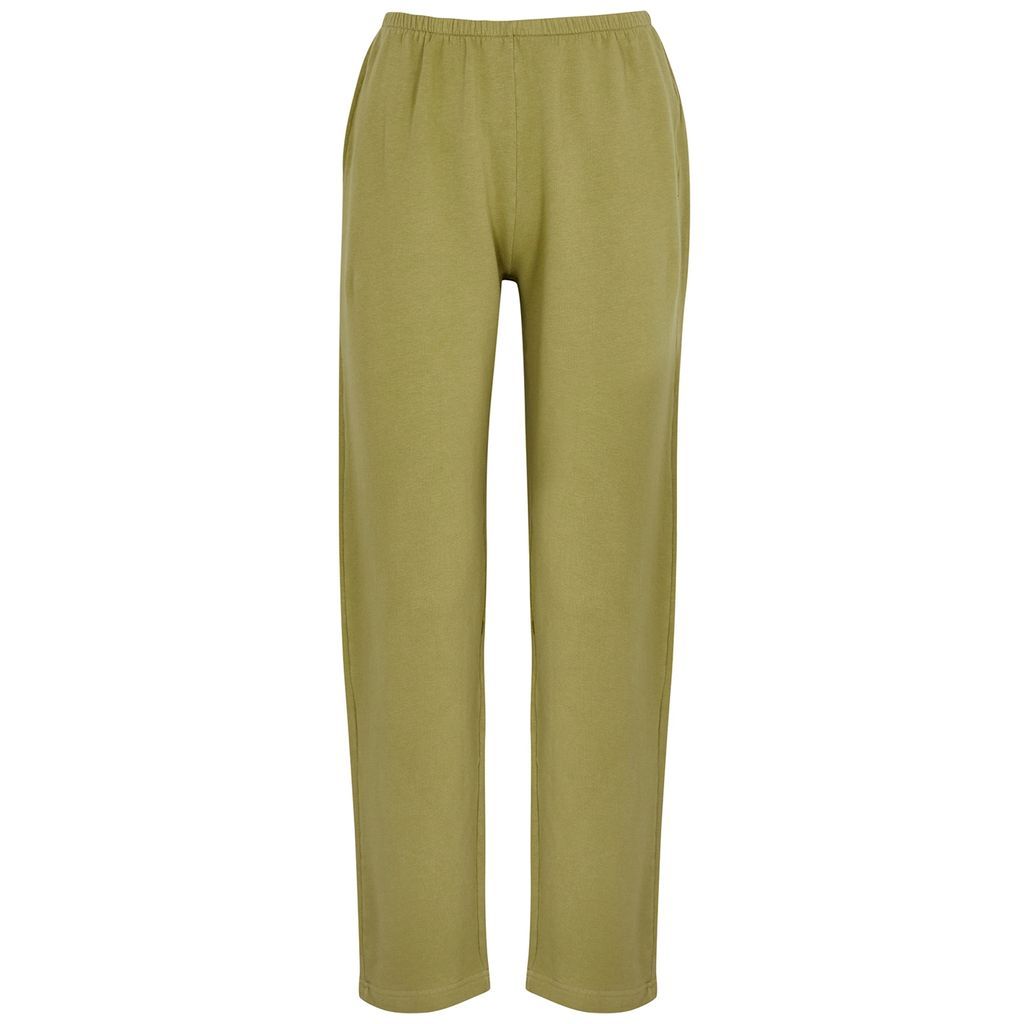 Hapylife Stretch-cotton Sweatpants - Green - M