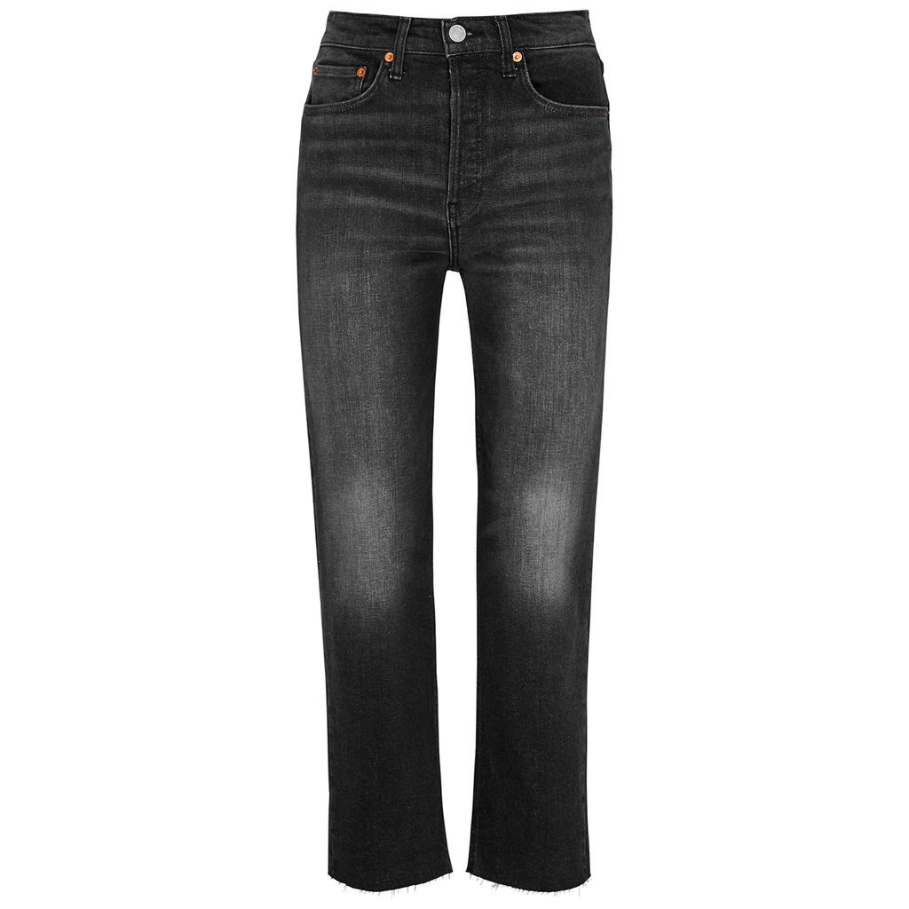 70s Stove Pipe Straight-leg Jeans - Dark Grey - W29