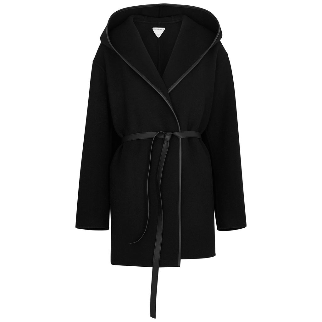 Belted Wool And Cashmere-blend Coat - Black - 8