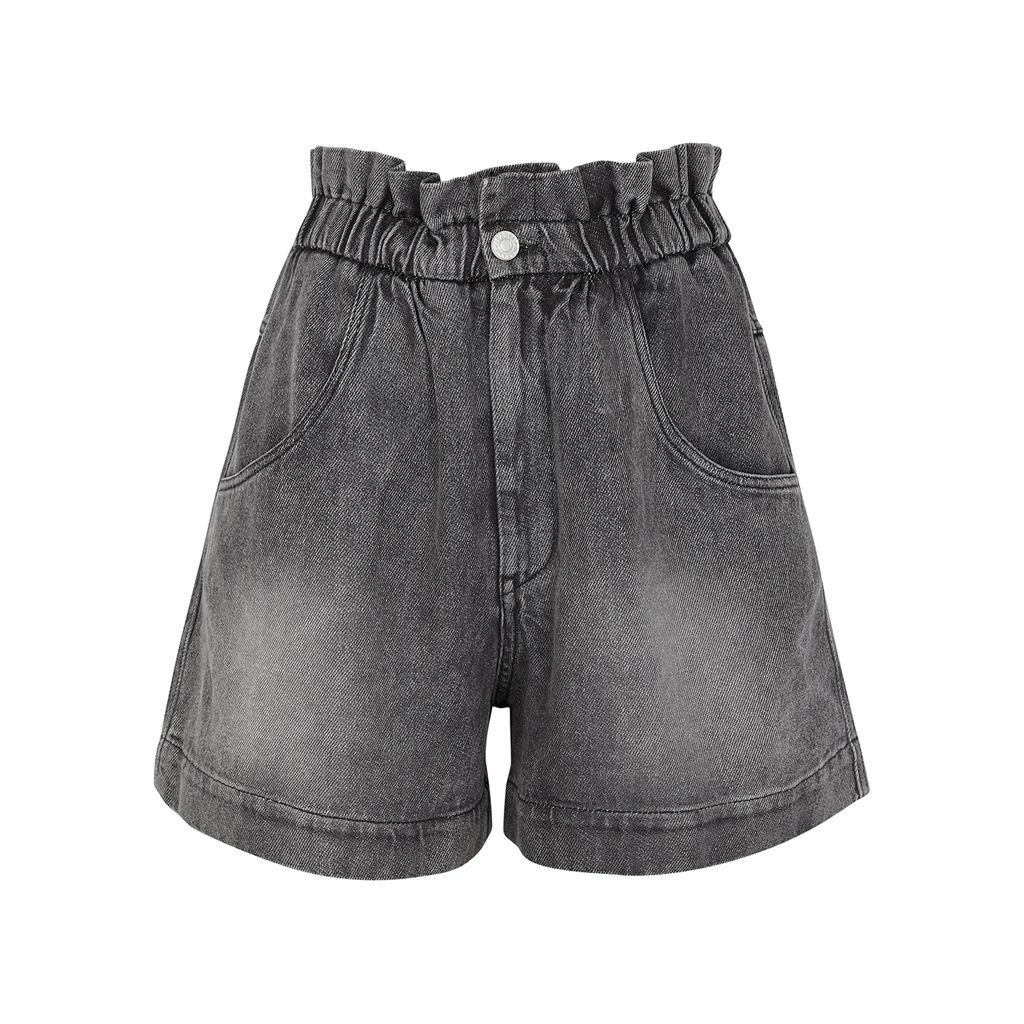 Titea Grey Paperbag Denim Shorts - 8