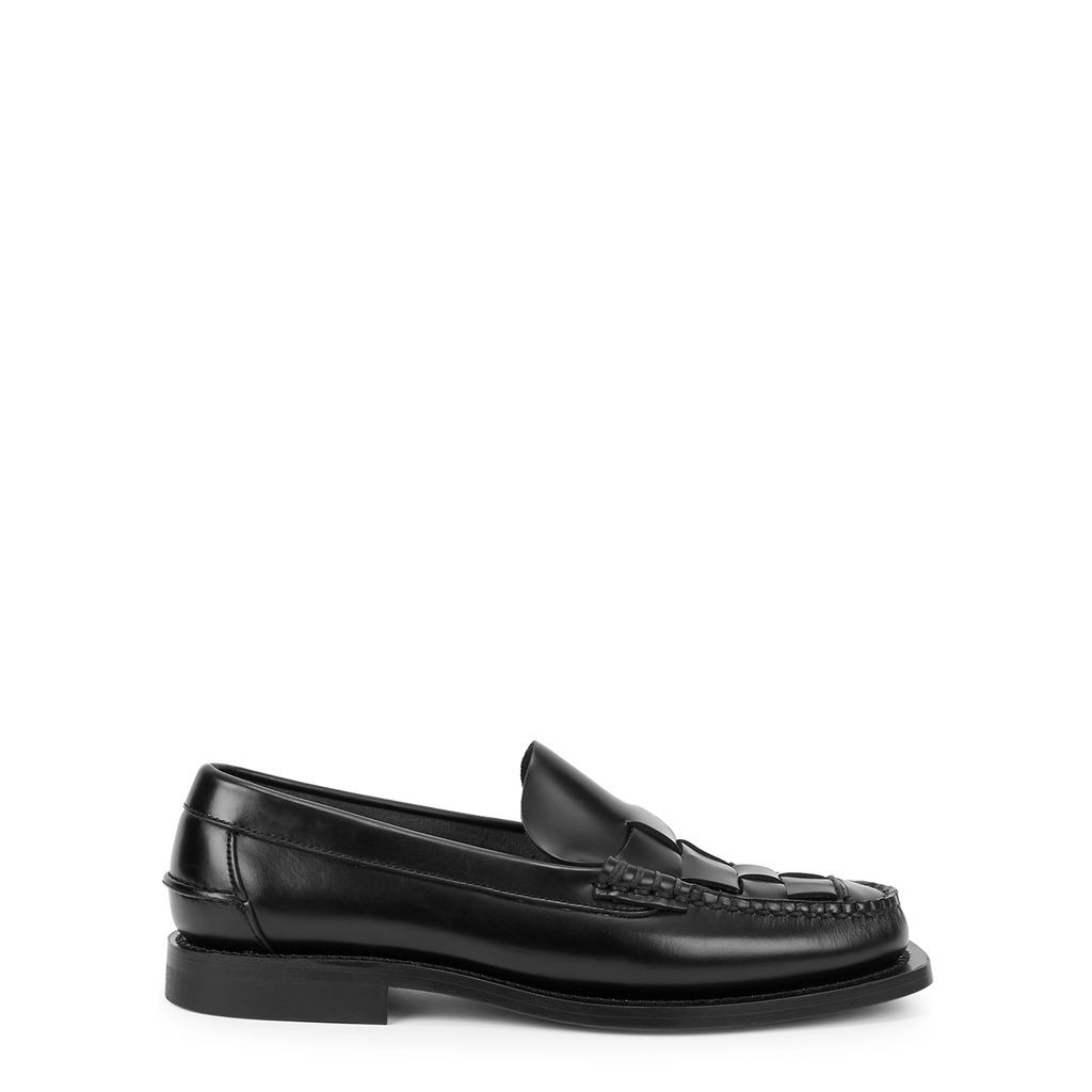 Nombela Black Leather Loafers - 7