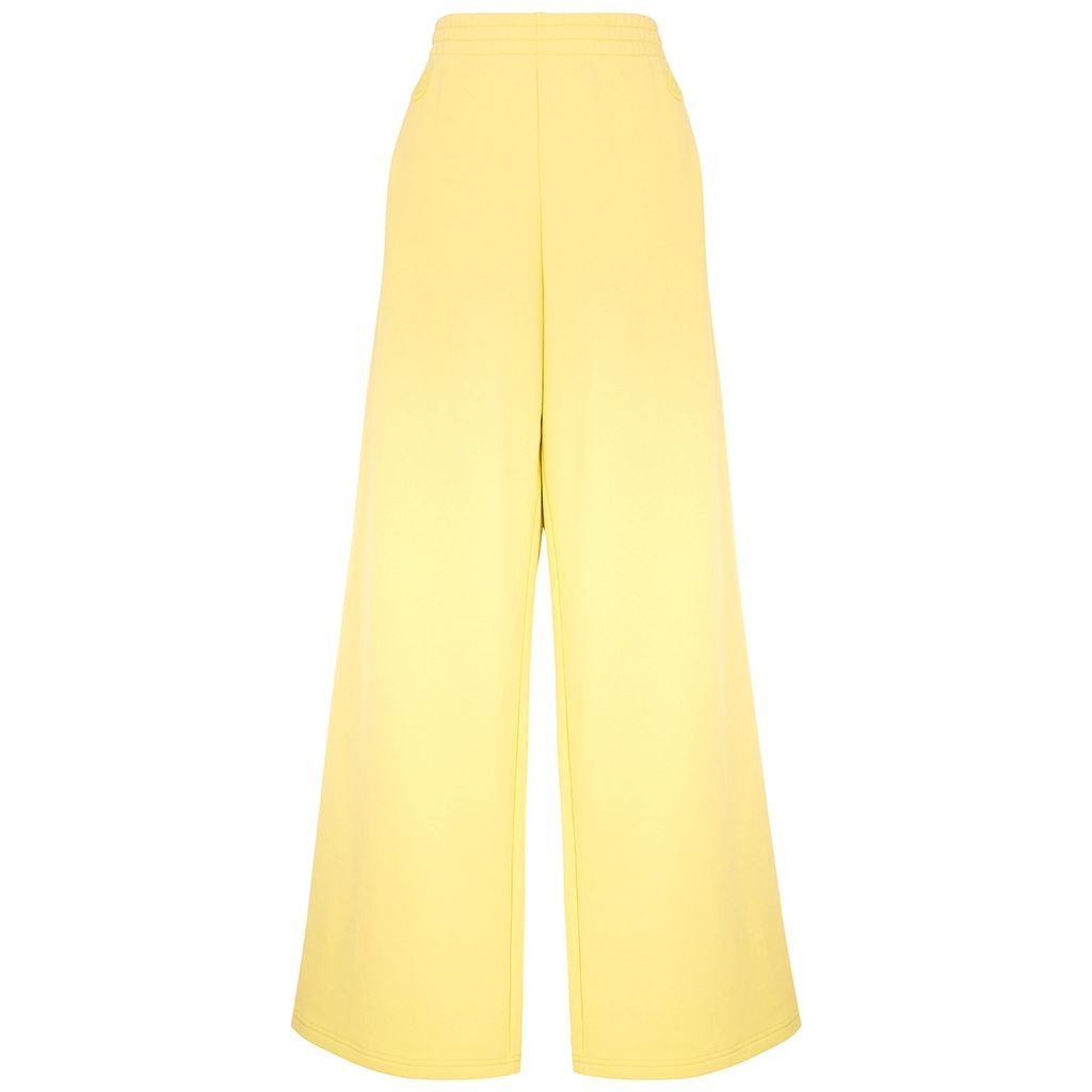Yellow Cotton-blend Sweatpants - XS