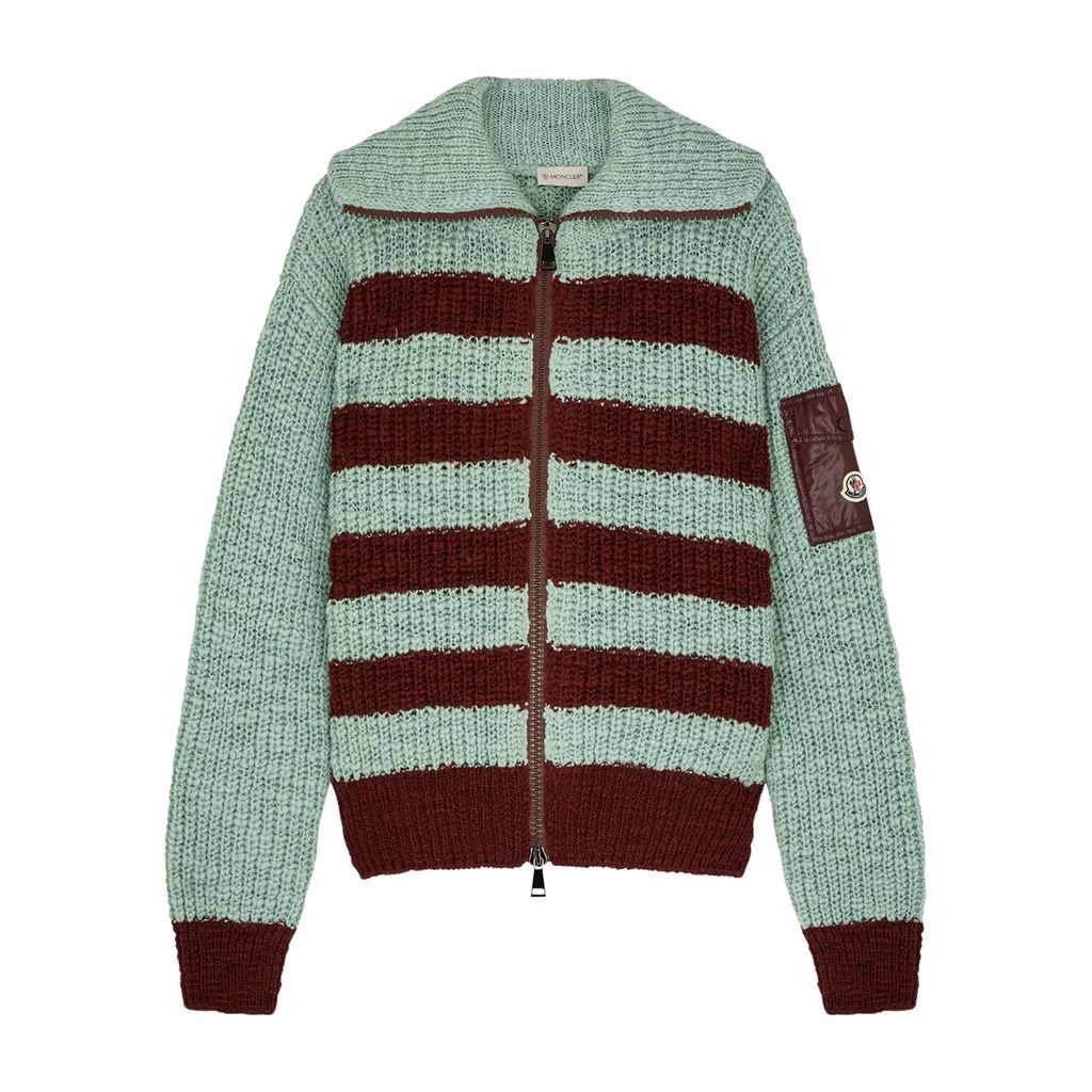 Striped Wool-blend Cardigan - Multicoloured - XS