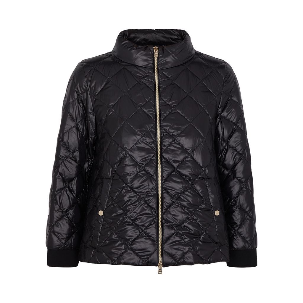 Quilted Shell Jacket - Black - 10