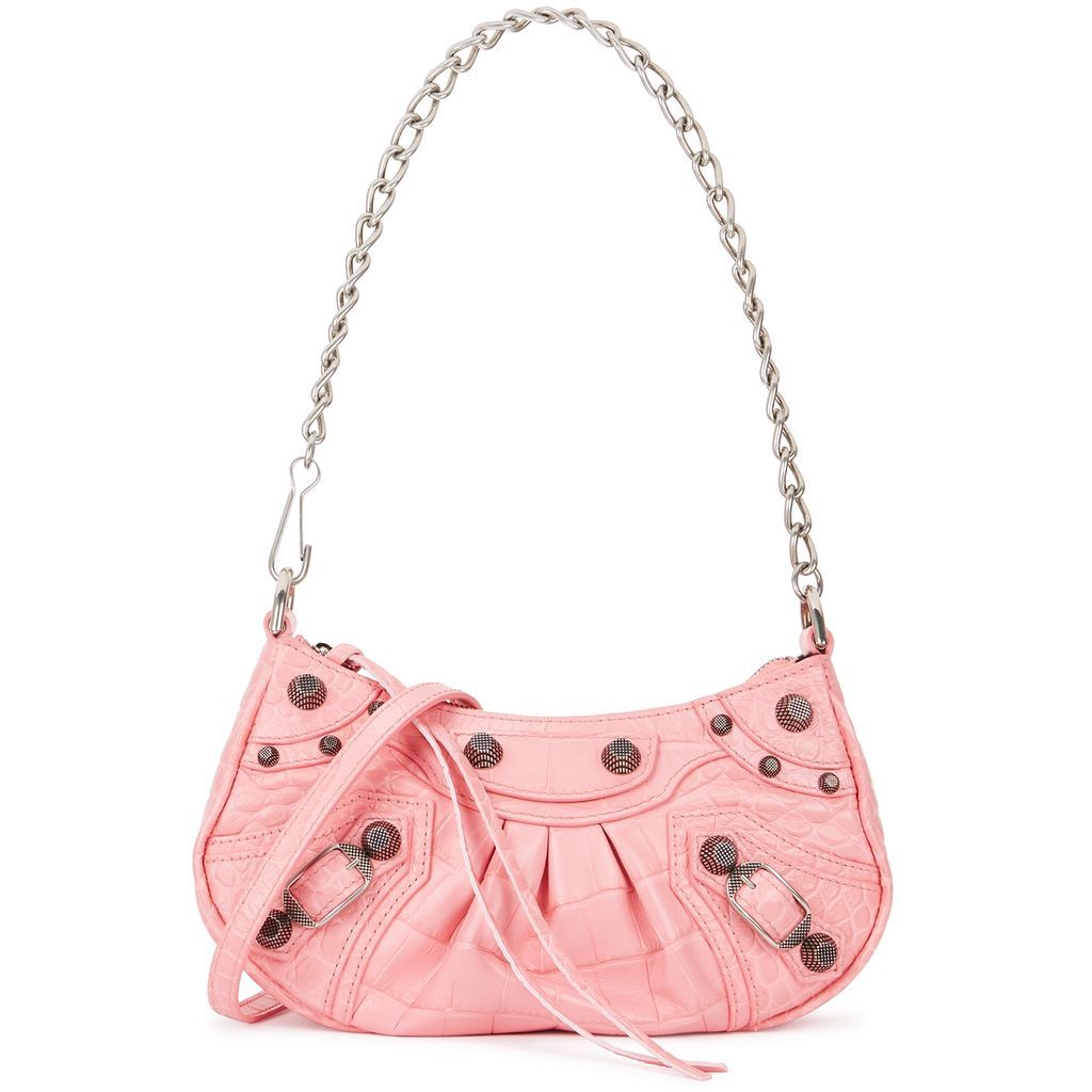 Le Cagole Mini Pink Leather Cross-body Bag - Light Pink