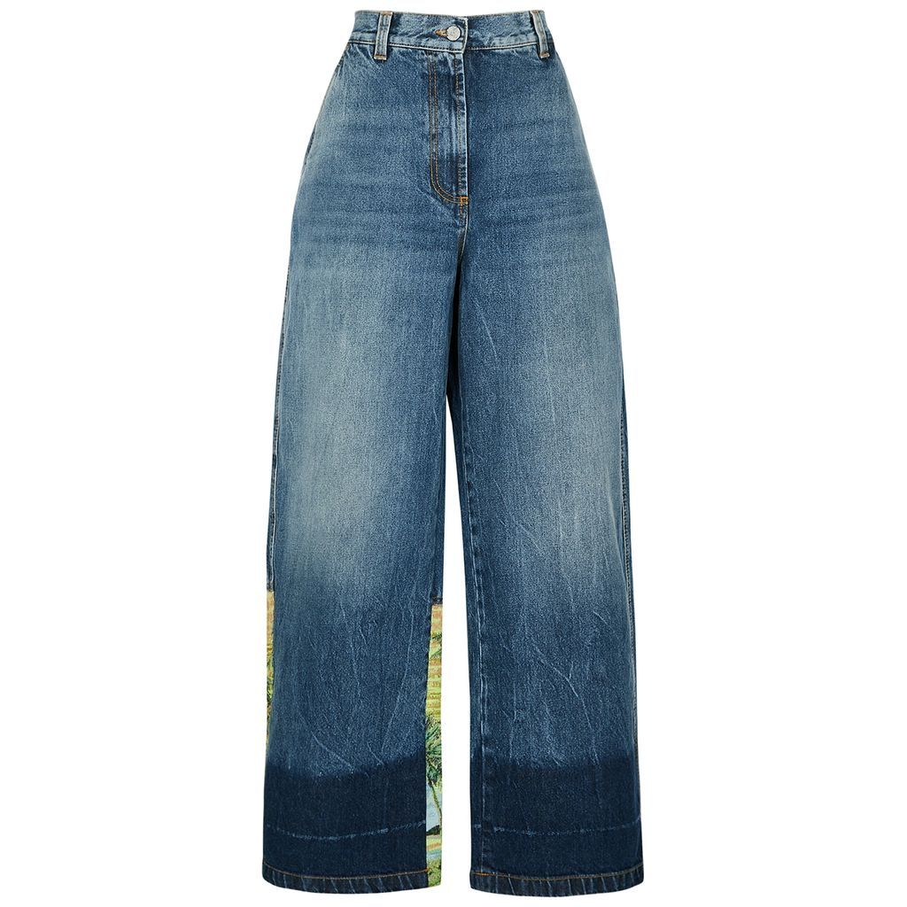 Sunrise Wide-leg Jeans - Blue - W30