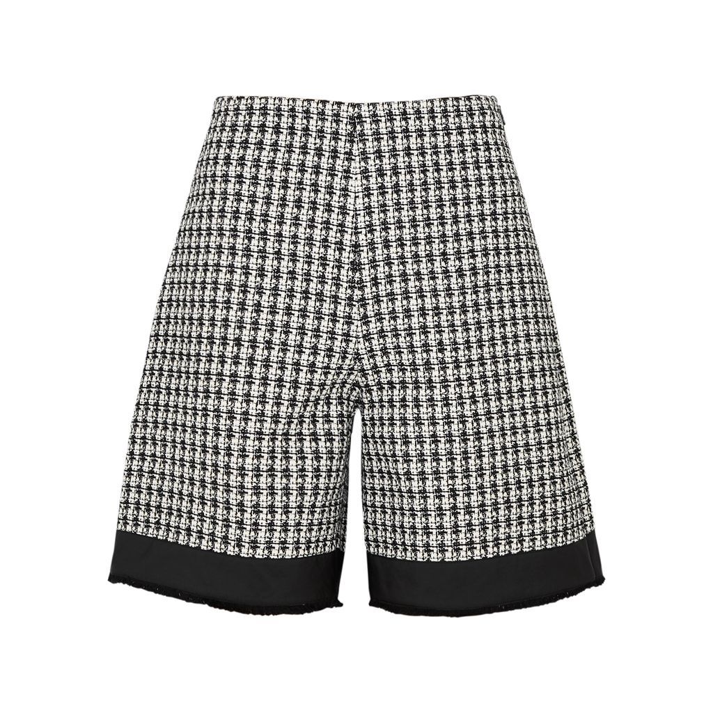 Tweed Shorts - Black And White - 10