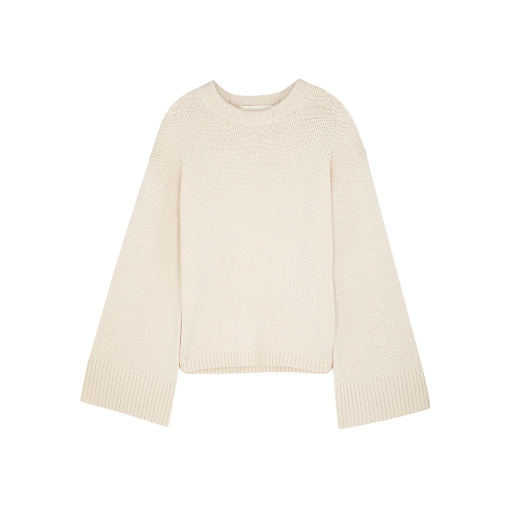 Cierra Cashmere And Wool-blend Jumper - White - S