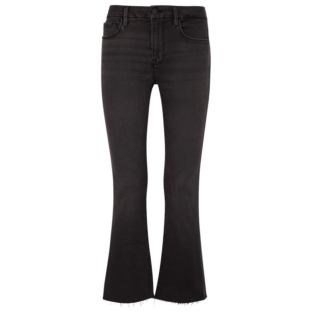 Le Crop Mini Boot Jeans - Black - W25