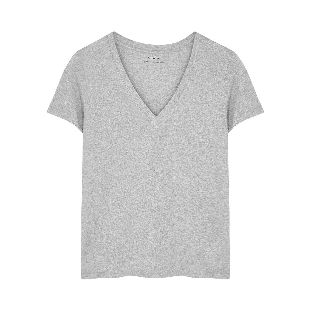 Grey Pima Cotton T-shirt - M