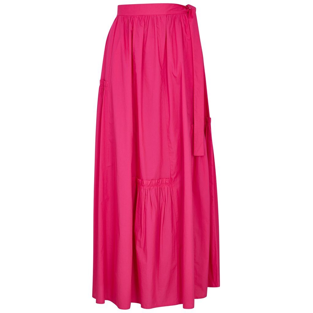 Carnival Cotton Maxi Skirt - Bright Pink - 12