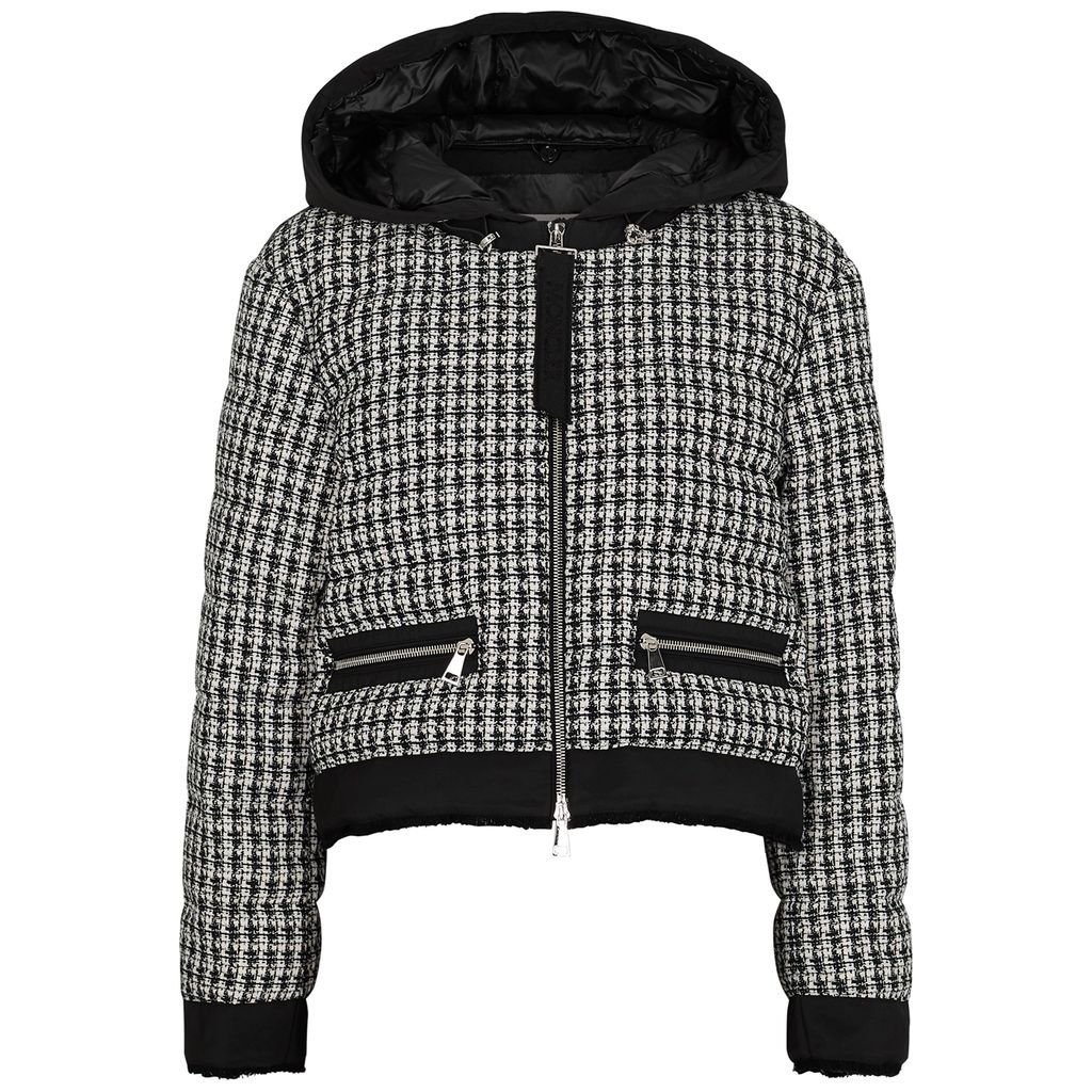 Remonay Quilted Tweed Jacket - Black And White - 1