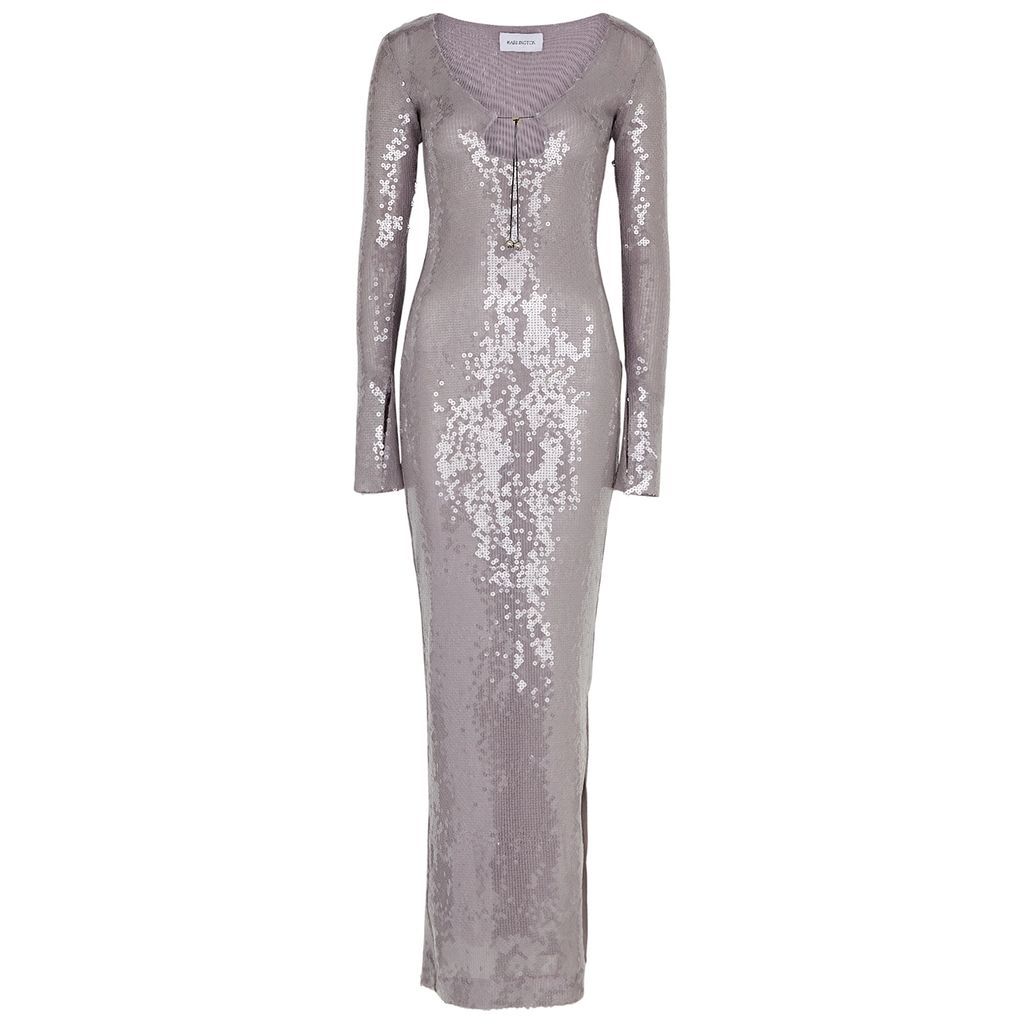 Solaria Sequin-embellished Maxi Dress - Lilac - 10