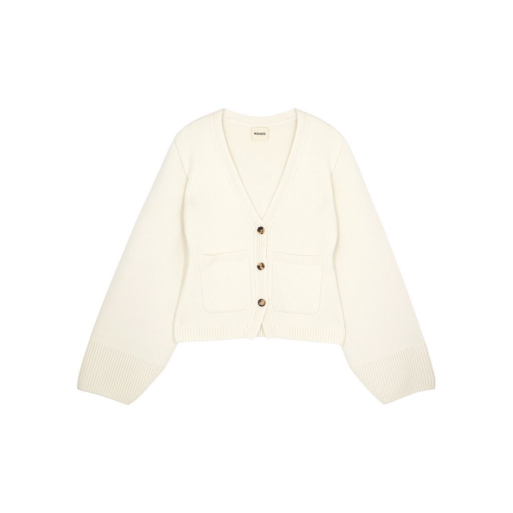 Scarlet Cashmere Cardigan - Off White - S