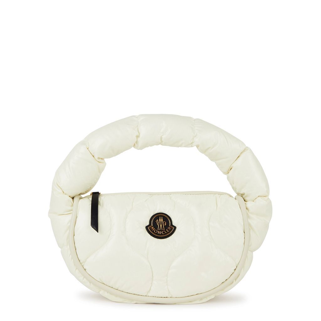 Delilah Quilted Shell Shoulder Bag - Ivory