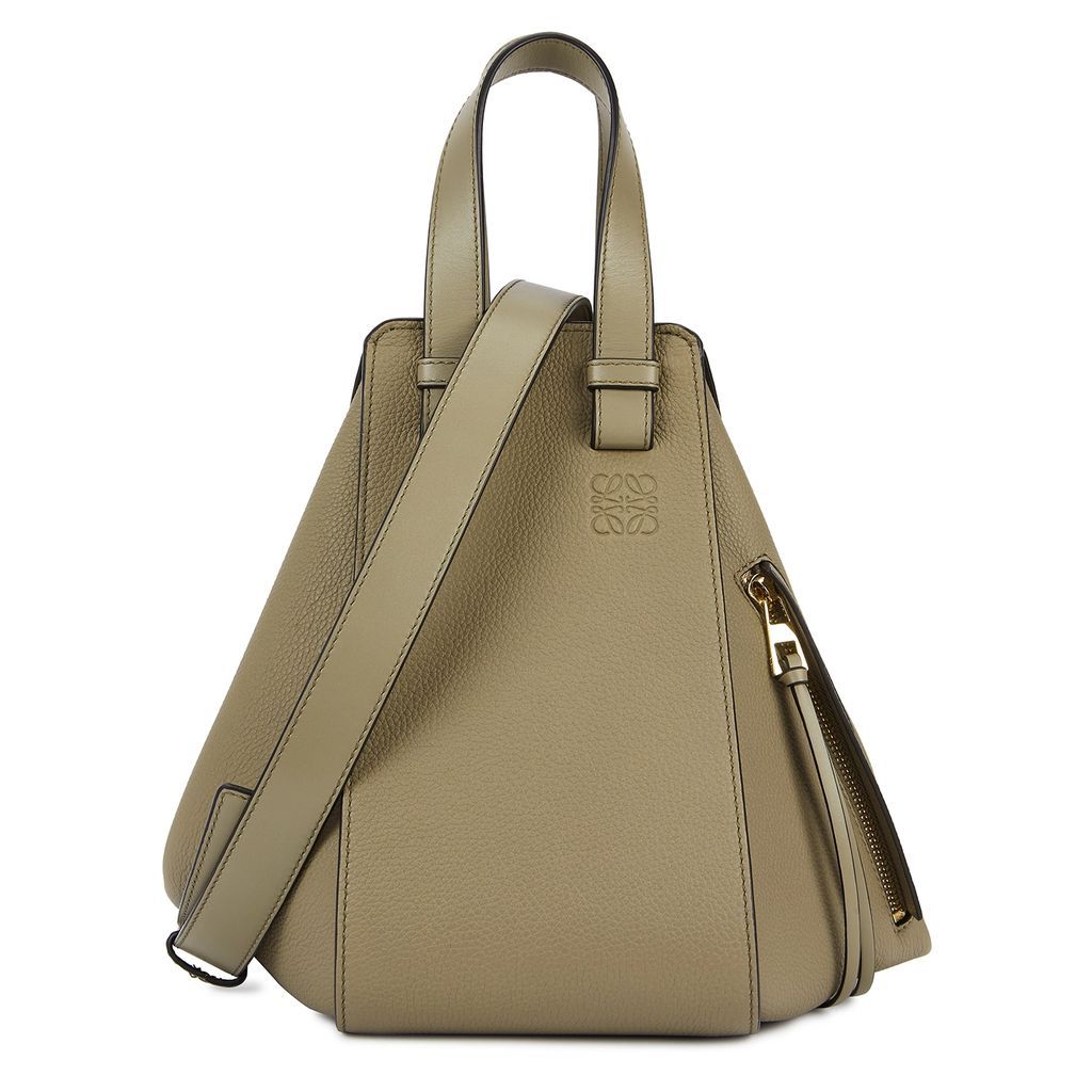 Hammock Small Taupe Leather Cross-body Bag - Light Green