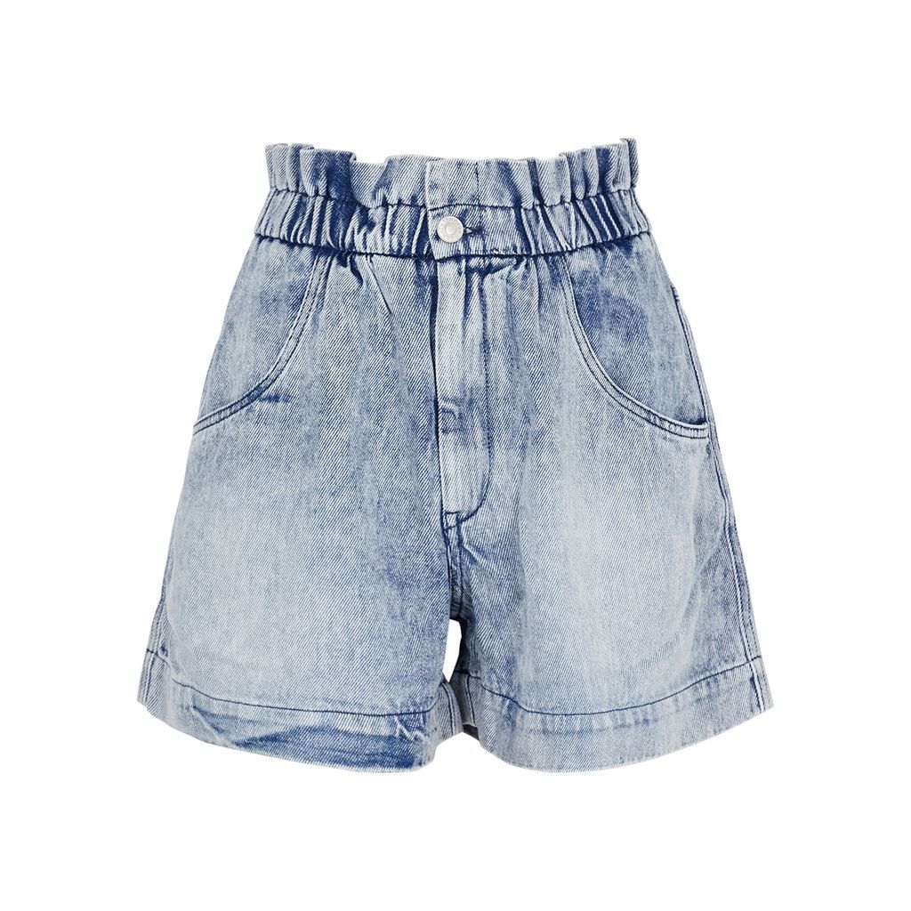 Titea Blue Paperbag Twill Shorts - 14