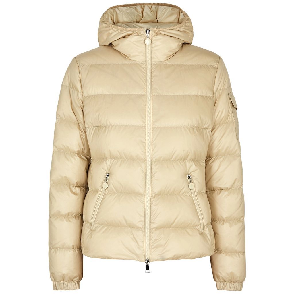 Gles Hooded Quilted Shell Jacket - Beige