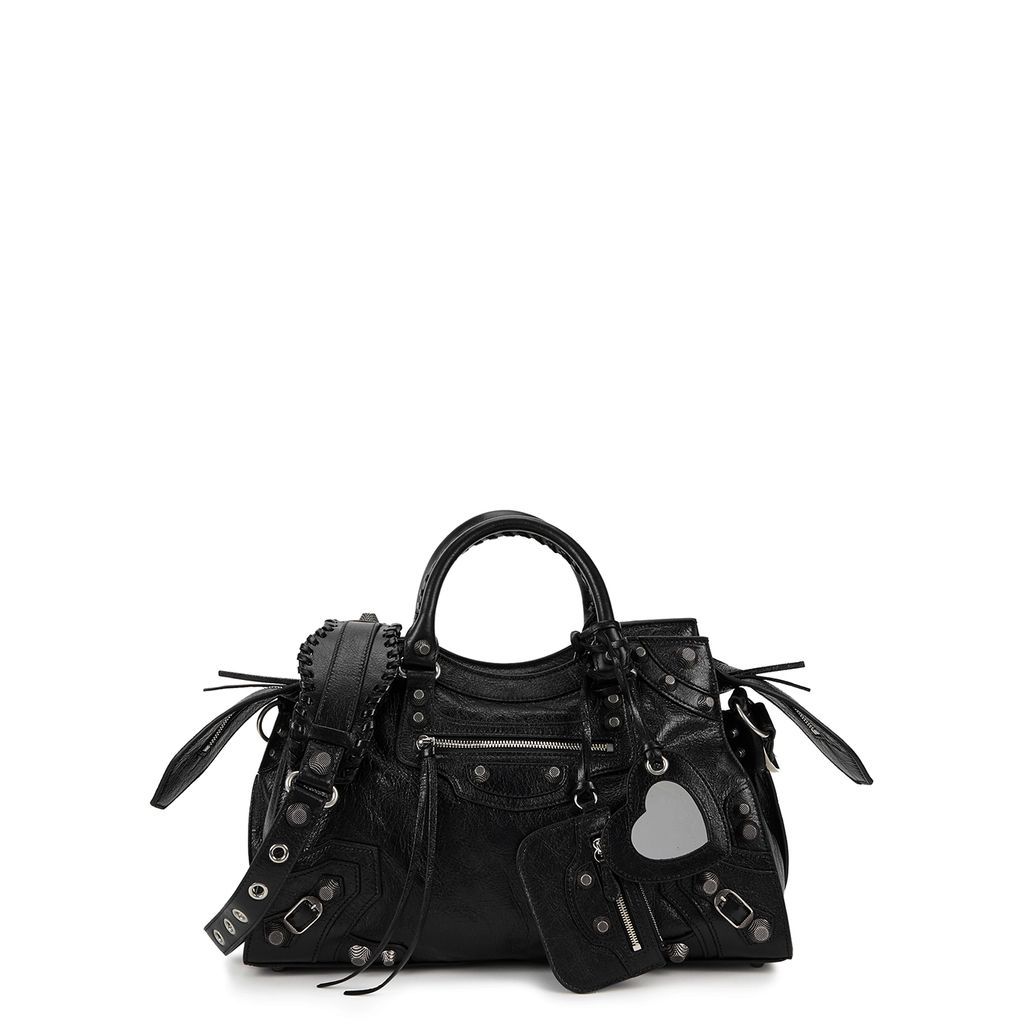 Neo Cagole City Leather Top Handle Bag - Black