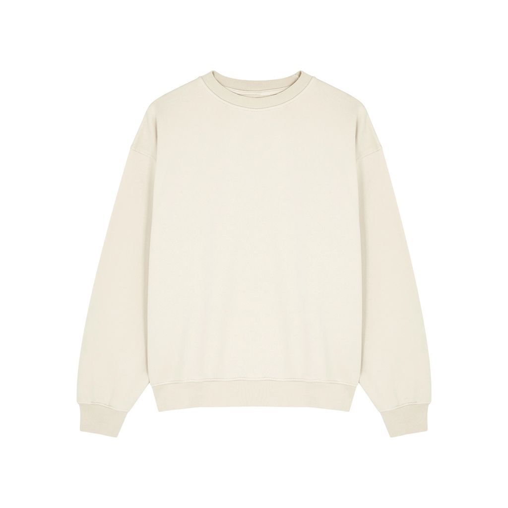 Cream Cotton Sweatshirt - Ivory - L