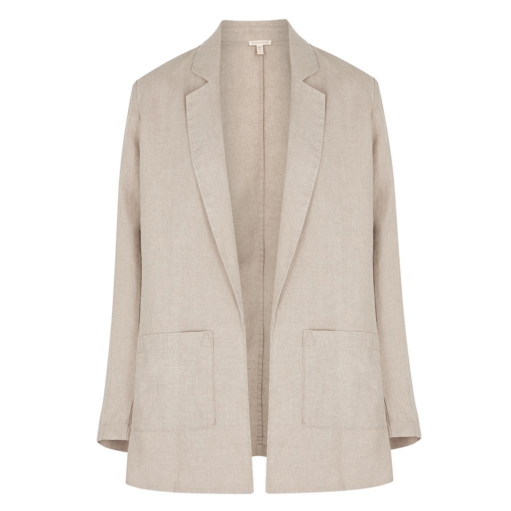 Linen Blazer - Natural - L