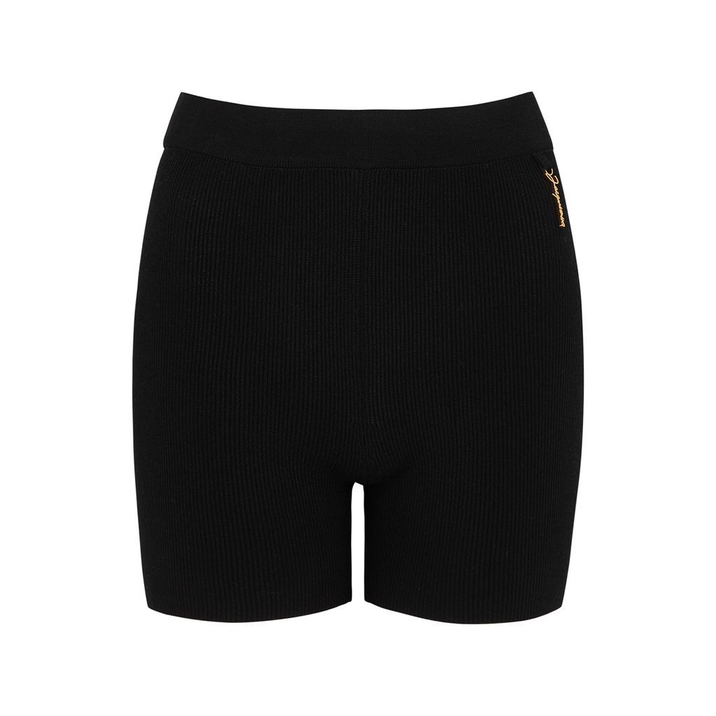 Le Short Pralu Ribbed-knit Shorts, Shorts, Black, Knitted - 12
