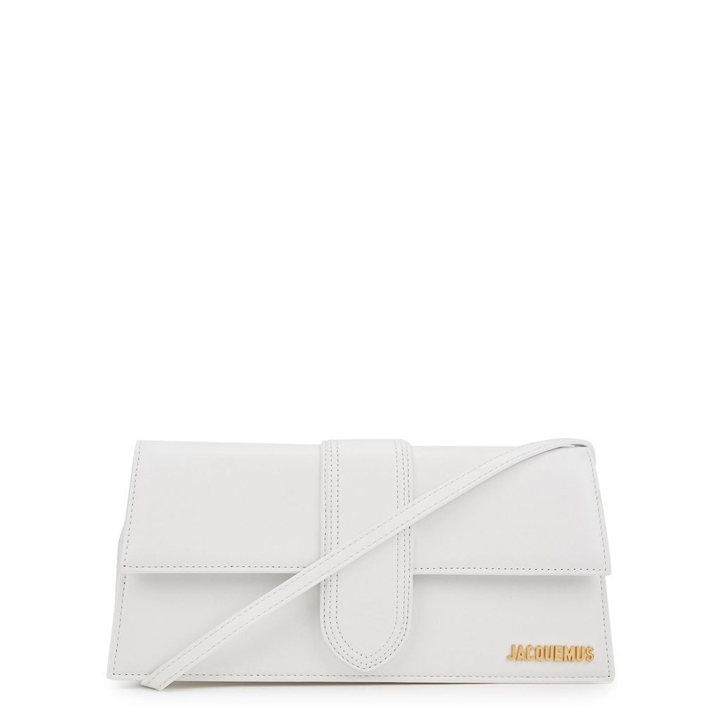 Le Bambino White Leather Top Handle Bag, Bag, White, Leather