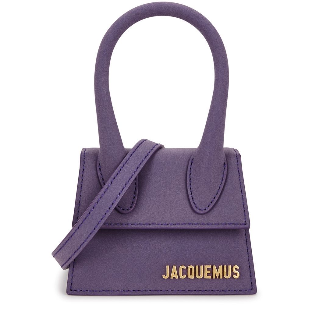 Le Chiquito Nubuck Top Handle Bag, top Handle Bag, Purple