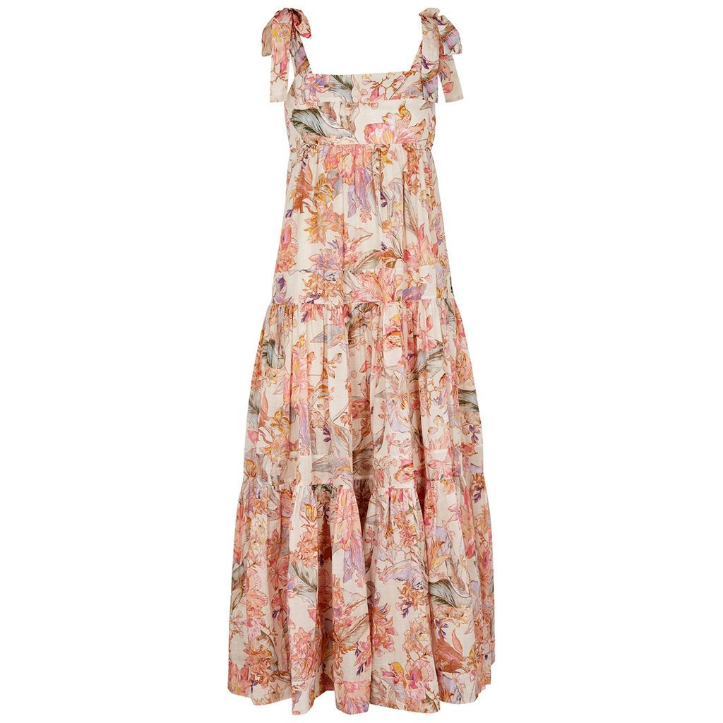 Cira Floral-print Cotton Dress - Multicoloured - 4